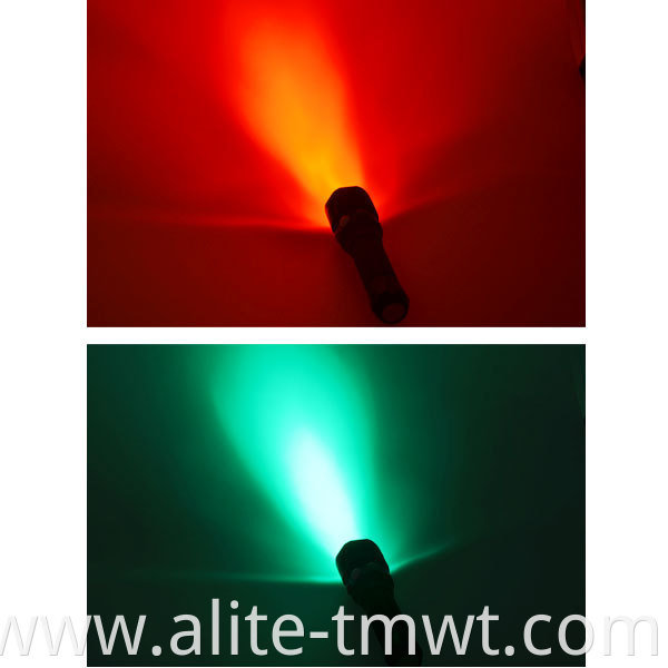 Railway Signal Torch LED White Green Red XPE LED Flashlight with Magnet Base